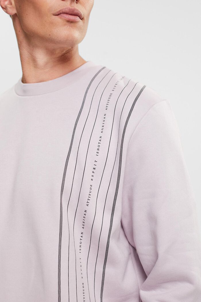Sweatshirt med lynlåslomme, LAVENDER, detail image number 2