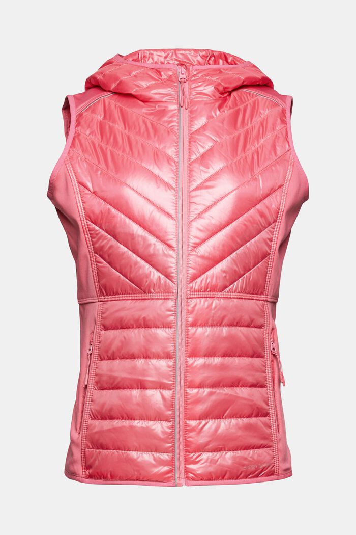 Woven Outdoor-Vest, PINK FUCHSIA, detail image number 6