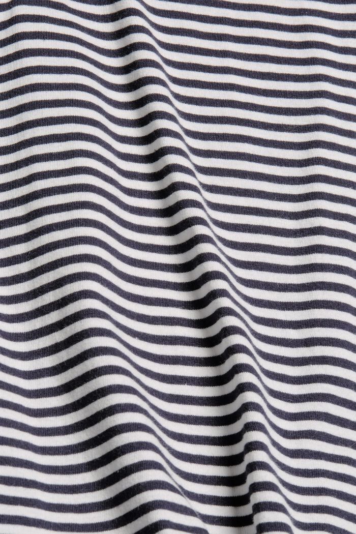 Pyjamas-overdel i 100% økobomuld, NAVY, detail image number 4