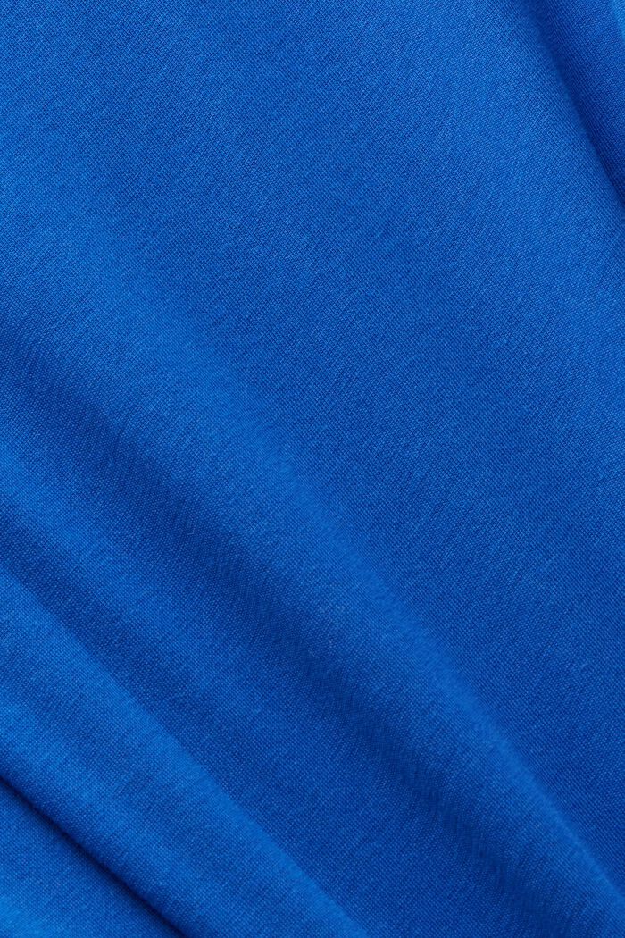 Bomulds-T-shirt med grafisk print, BRIGHT BLUE, detail image number 5