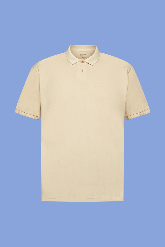 Poloskjorte i jersey, SAND, detail image number 6