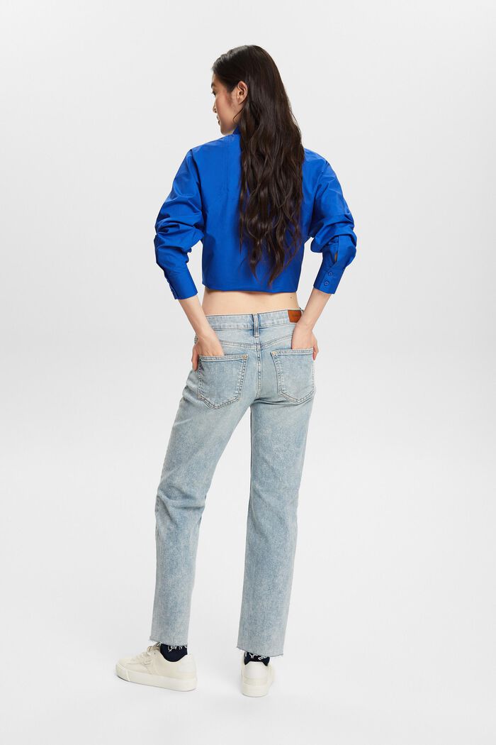 Lige jeans med mellemhøj talje, BLUE LIGHT WASHED, detail image number 2