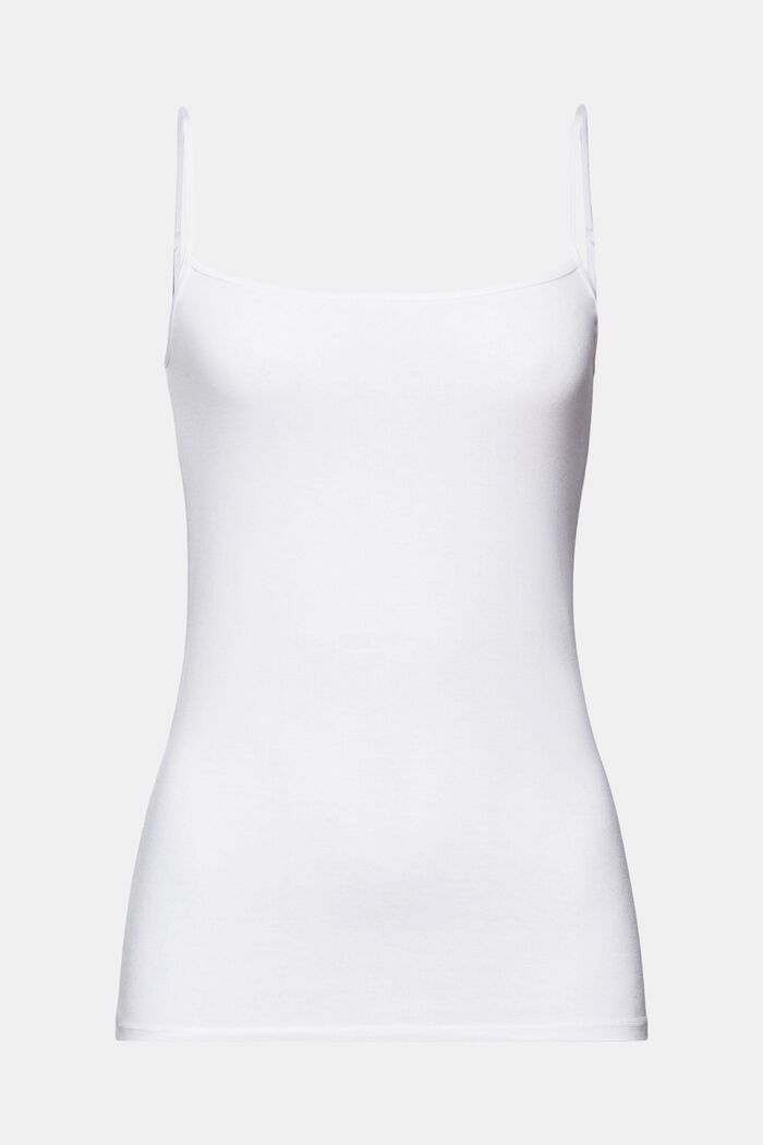 Camisole i jersey, WHITE, detail image number 6