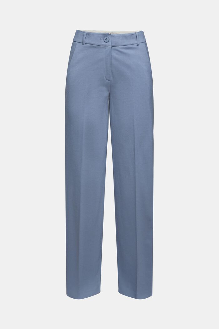 SPORTY PUNTO miks og match bukser med lige ben, GREY BLUE, overview