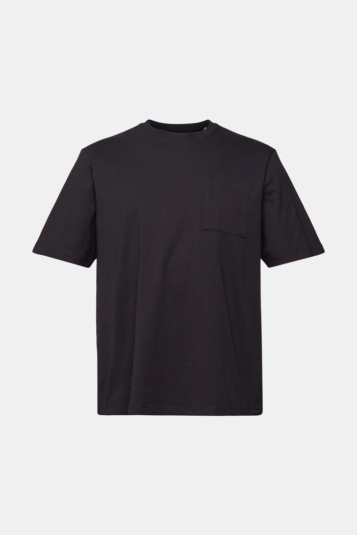 Jersey-T-shirt, 100% bomuld, BLACK, detail image number 2