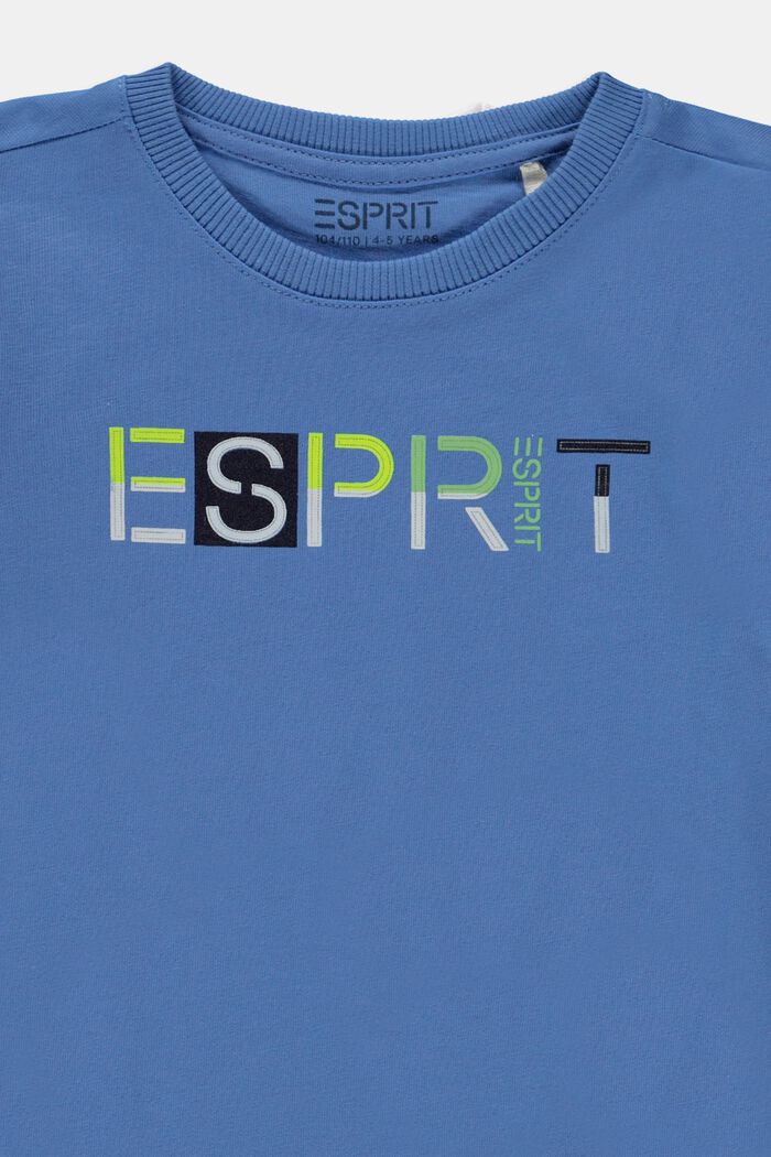 Pakke med 2 T-shirts med logoprint, LIGHT BLUE, detail image number 2