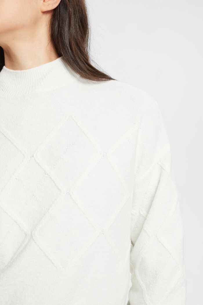 Argyle-pullover, OFF WHITE, detail image number 0