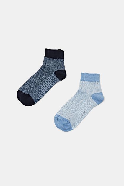 2-pak strukturerede sokker