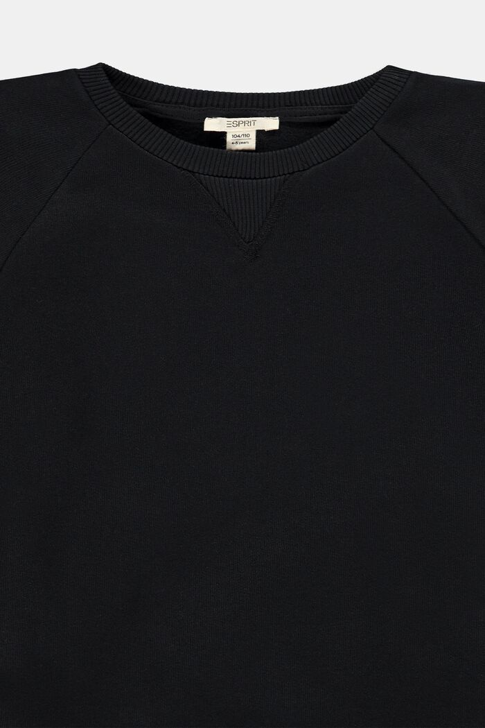 Sweatshirt i bomuld, BLACK, detail image number 2