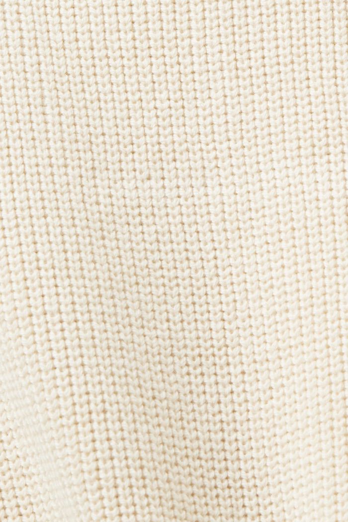 Strikket pullover med lynlås i halv længde, LIGHT TAUPE, detail image number 5