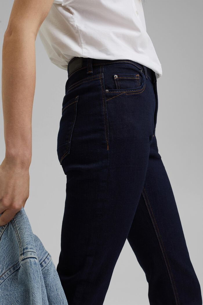 Superstretch-jeans med økologisk bomuld, BLUE RINSE, detail image number 2