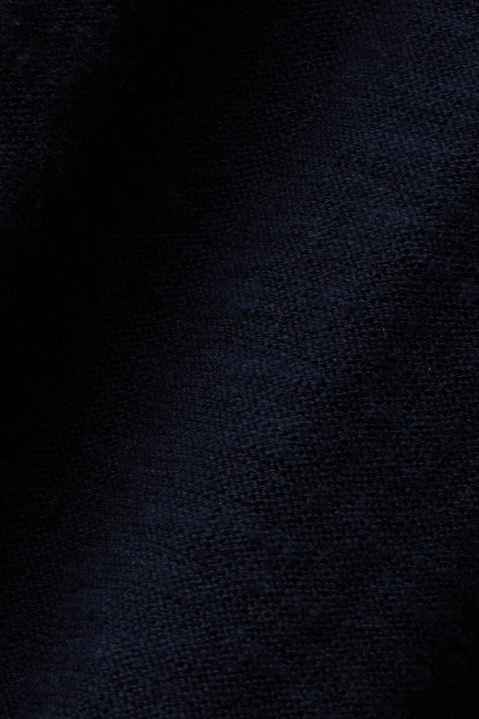 Kortærmet pullover, hør-/bomuldsmiks, NAVY, detail image number 5