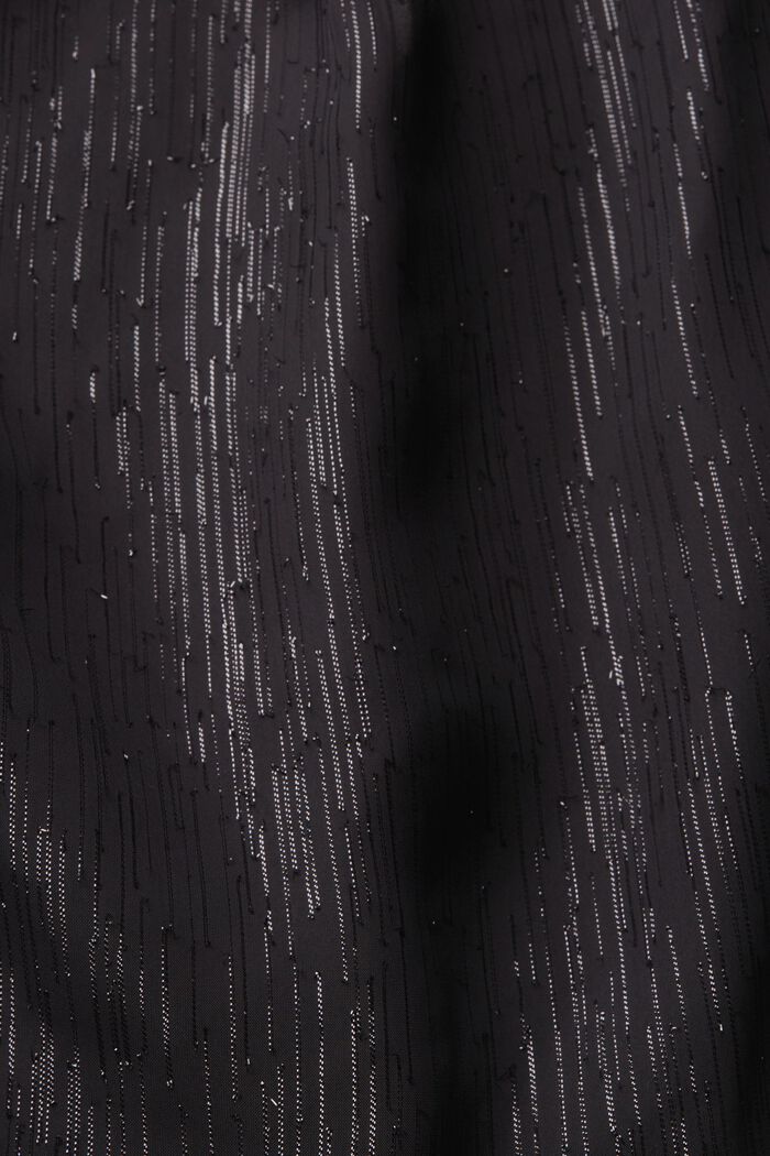 Bluse med V-hals, BLACK, detail image number 5