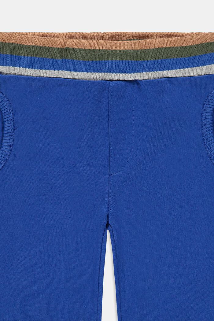Sweatbukser i 100% økobomuld, BLUE, detail image number 2