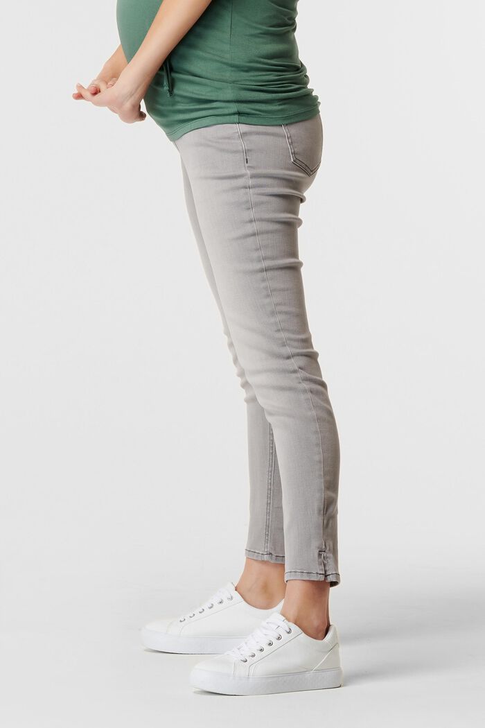 Af genanvendte materialer: jeans med høj støttelinning, GREY DENIM, detail image number 2