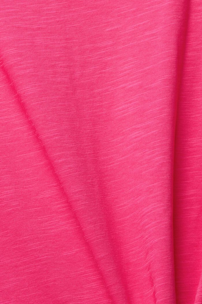 Ensfarvet T-shirt, NEW PINK FUCHSIA, detail image number 1
