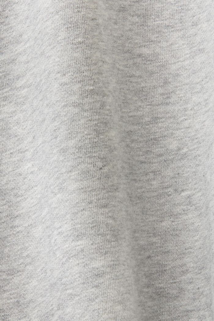Unisex hættetrøje i fleece med logo, LIGHT GREY, detail image number 7