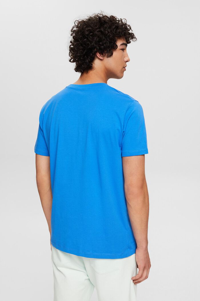 Jersey-T-shirt med print, BRIGHT BLUE, detail image number 3