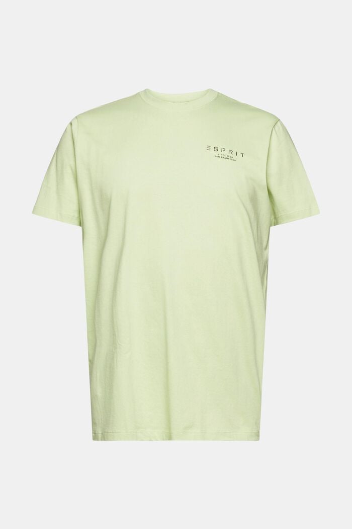T-shirt i jersey med logoprint, LIGHT GREEN, detail image number 6