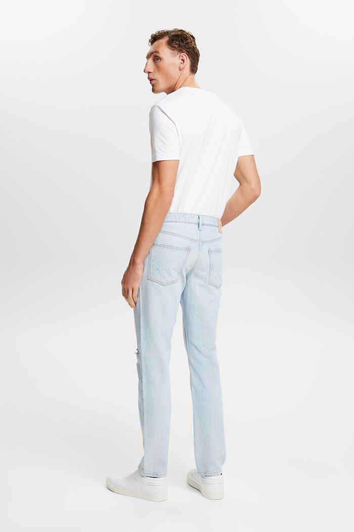 Lige jeans med mellemhøj talje, BLUE LIGHT WASHED, detail image number 2
