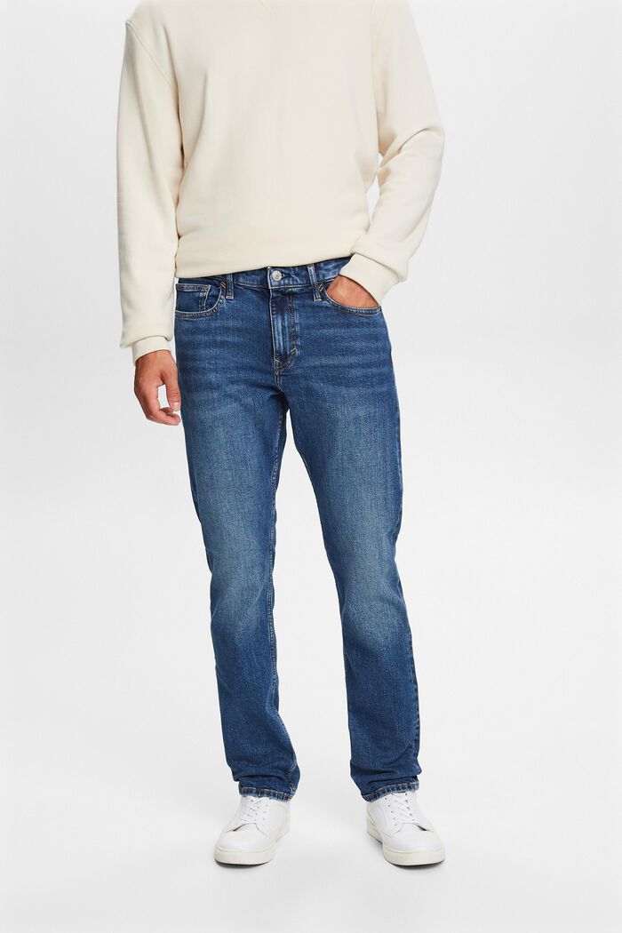 Genanvendt: Slim jeans, BLUE MEDIUM WASHED, detail image number 0
