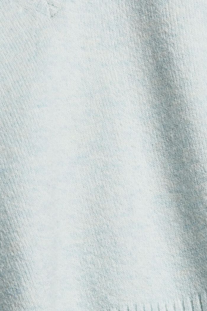 Med uld: boxy pullover, PASTEL BLUE, detail image number 4