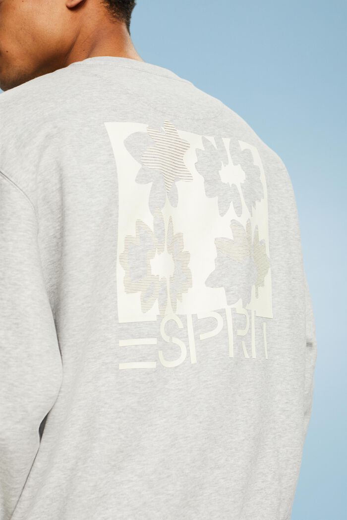 Sweatshirt med logoprint, LIGHT GREY, detail image number 2
