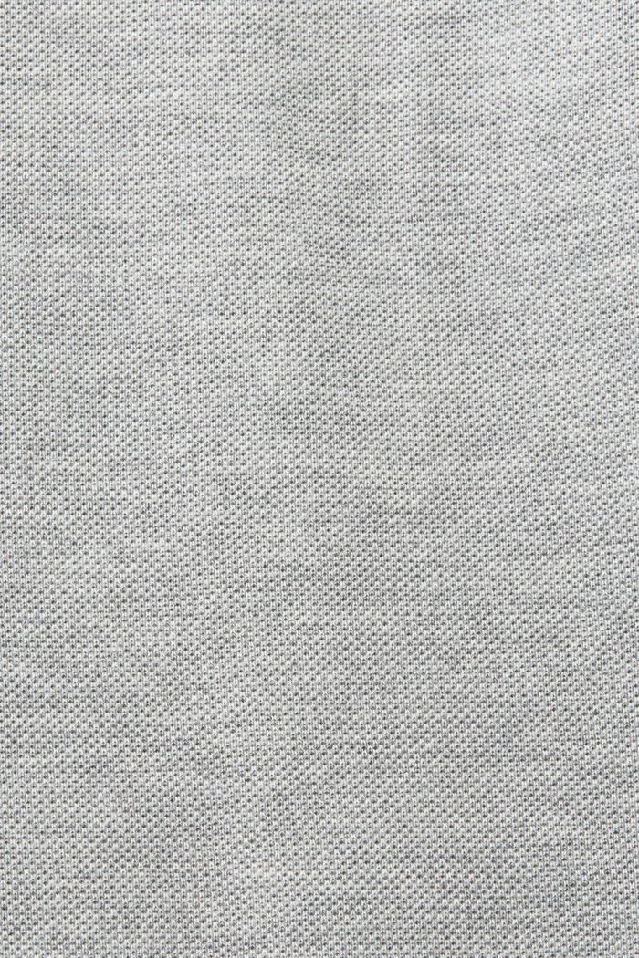 Poloskjorte i pimabomuldspique, LIGHT GREY, detail image number 5