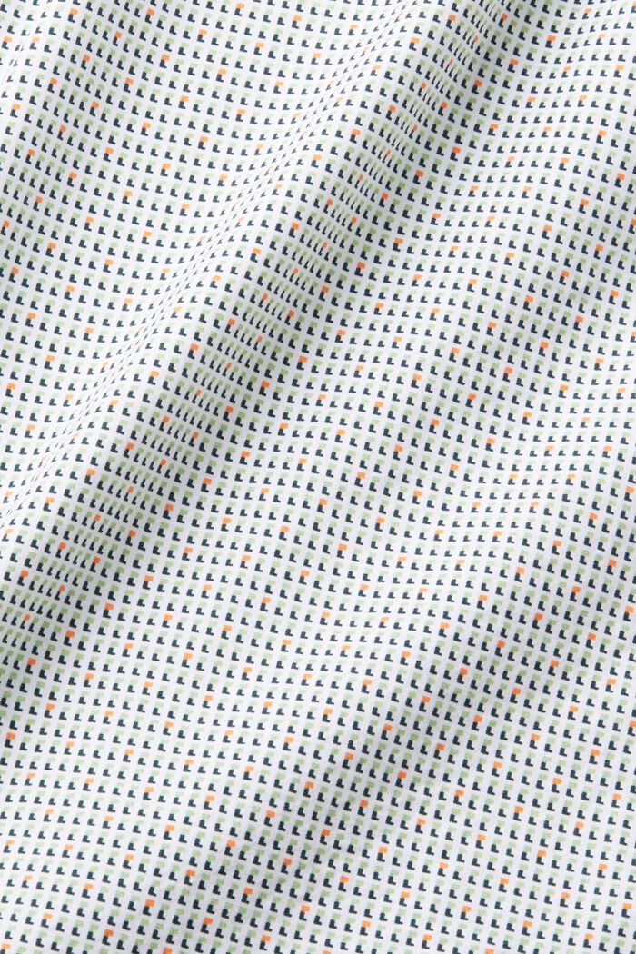 Skjorte i slim fit med allover-mønster, WHITE, detail image number 5
