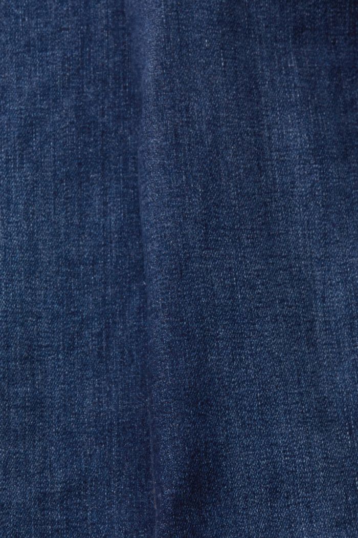 Stumpede jeans med kick flare, BLUE DARK WASHED, detail image number 6