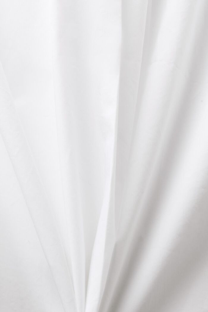 Ærmeløs poplinbluse, WHITE, detail image number 4