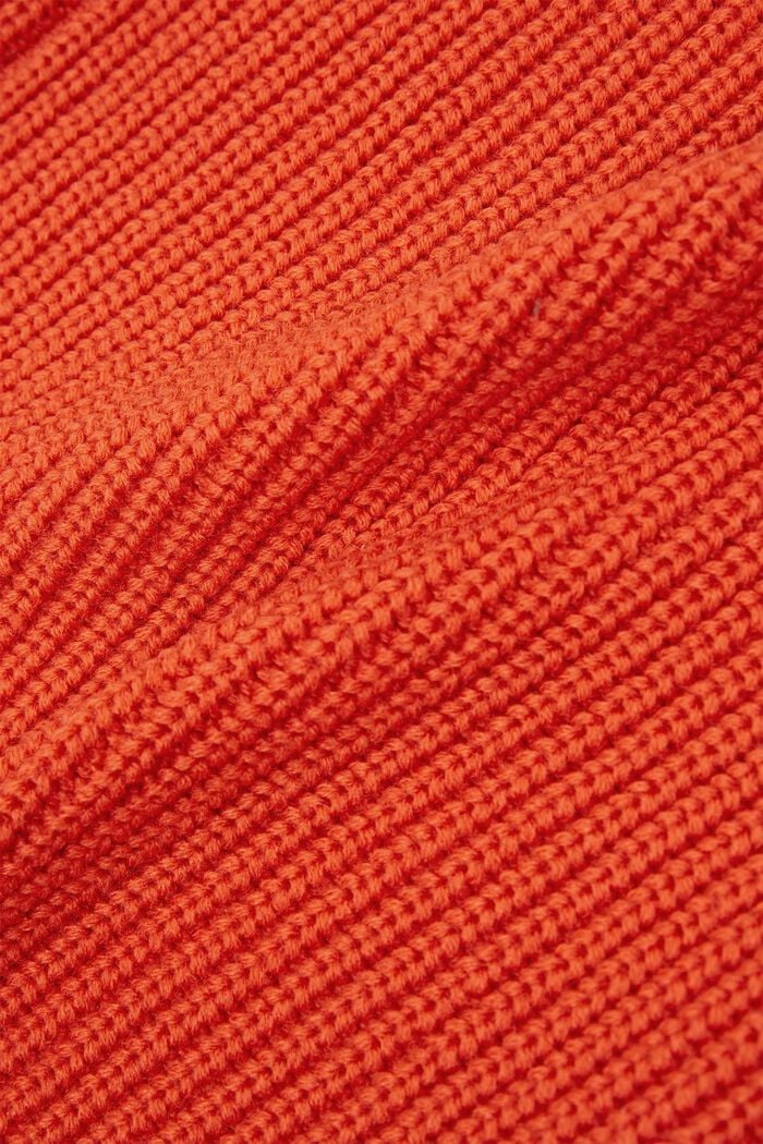 Sjalskrave med bæredygtig uld, ORANGE, detail image number 2
