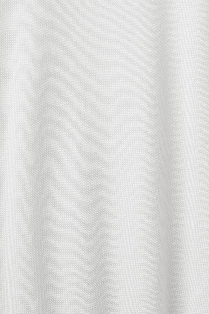 Sweater med V-hals, OFF WHITE, detail image number 4
