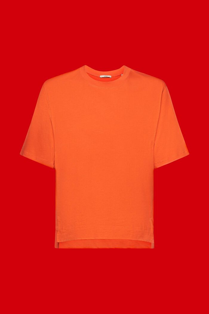 T-shirt i bomuld, ORANGE RED, detail image number 6