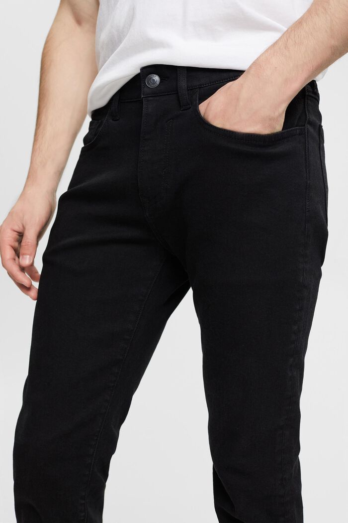 Jeans af økologisk bomuld, BLACK RINSE, detail image number 2