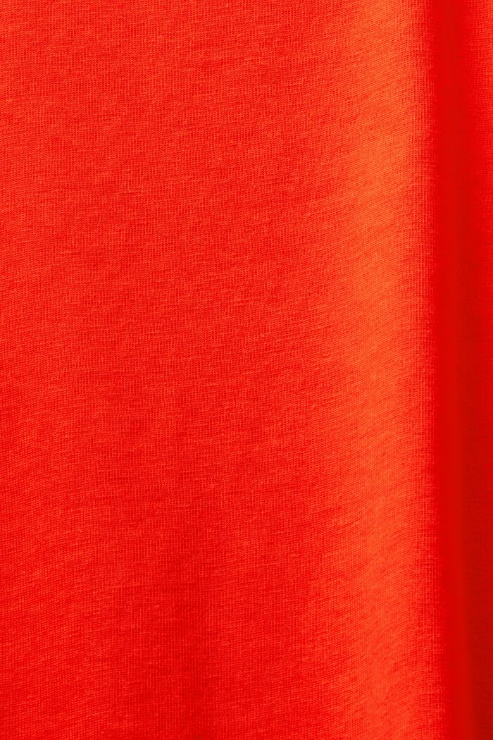 T-shirt i bomuld med rund hals, RED, detail image number 5