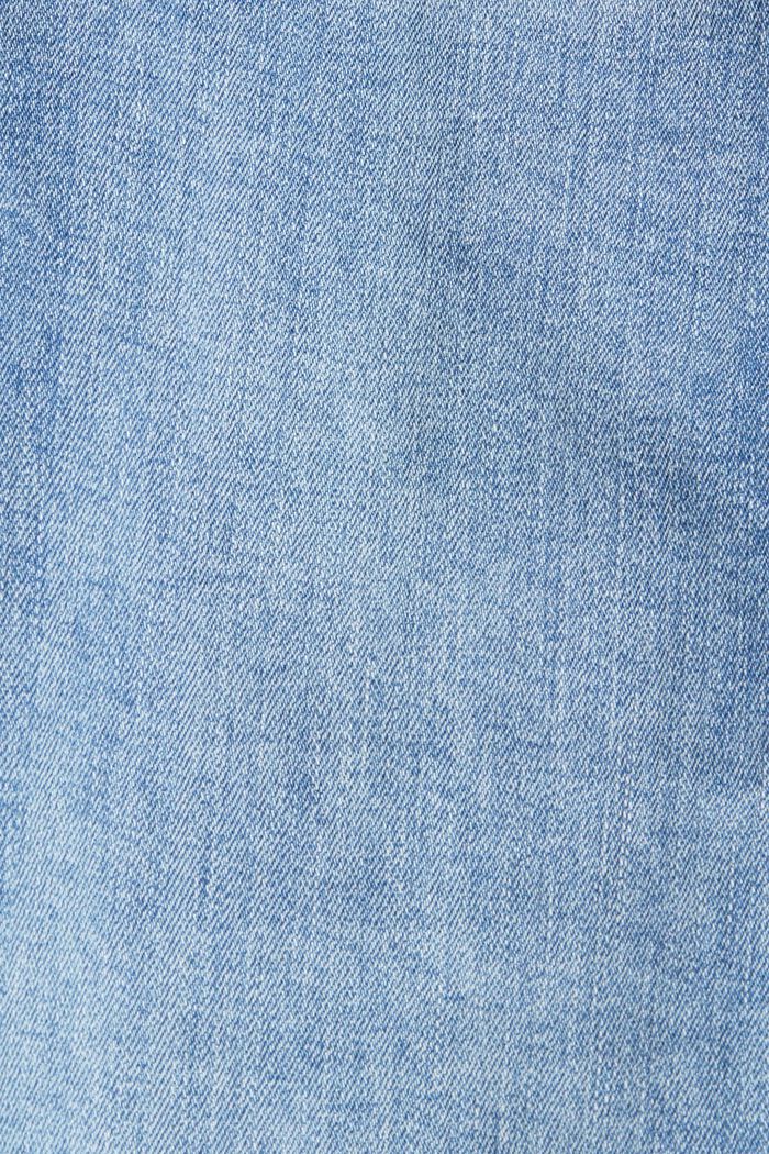 Jeans med to knapper, økologisk bomuld, BLUE LIGHT WASHED, detail image number 4