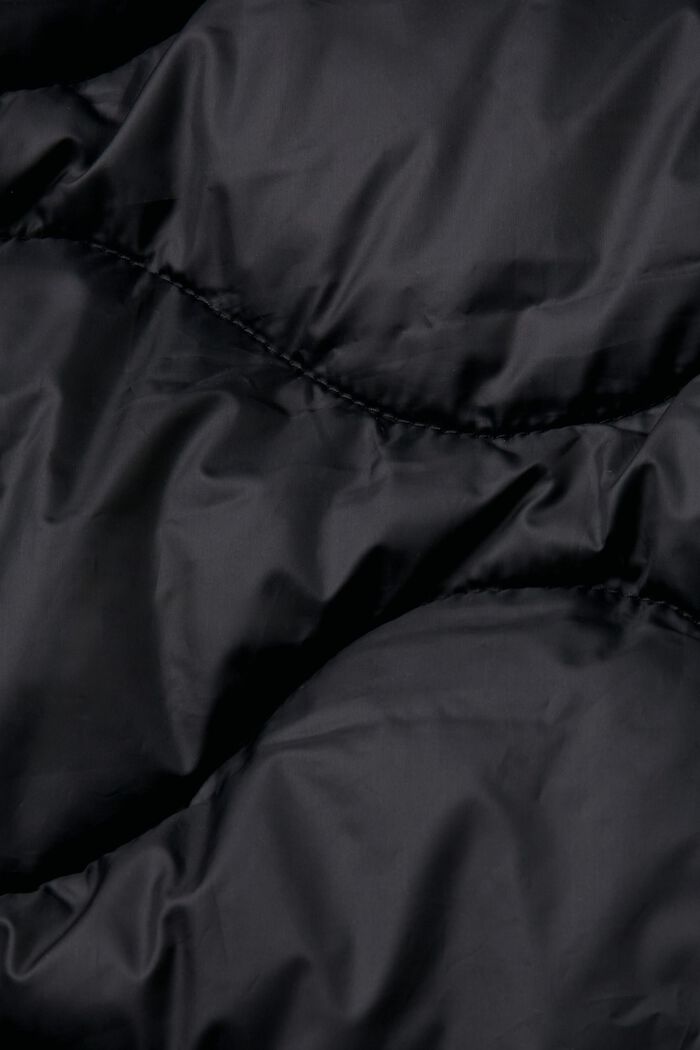 Genanvendt: dynejakke og hættetrøje i et, BLACK, detail image number 6