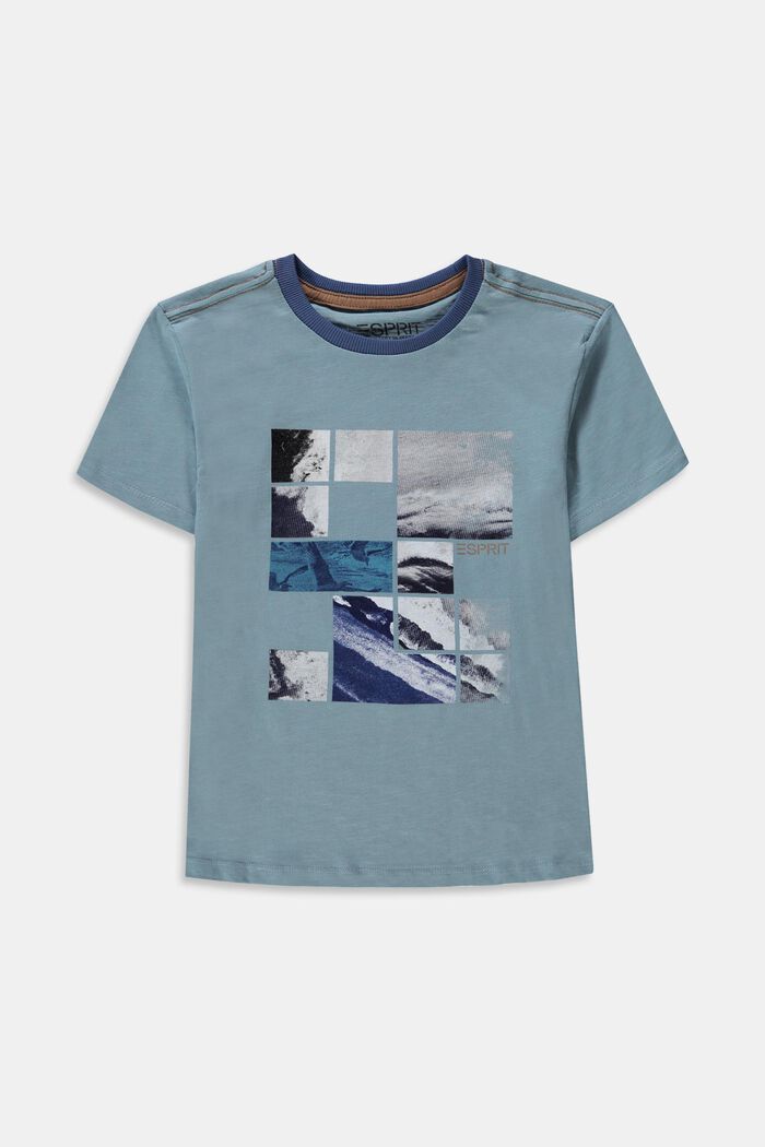 Print-T-shirt af 100 % bomuld, LIGHT BLUE, detail image number 0
