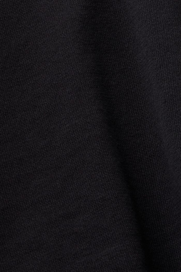 Sweater-tanktop med dyb, rund halsudskæring, BLACK, detail image number 5