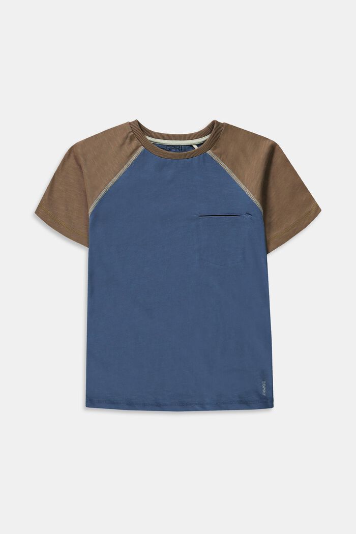 T-shirt i 100 % bomuld, GREY BLUE, detail image number 0