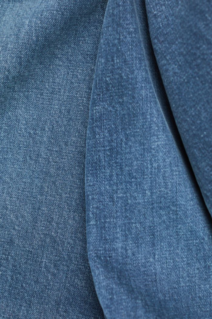 Slim jeans med mellemhøj talje, BLUE MEDIUM WASHED, detail image number 6