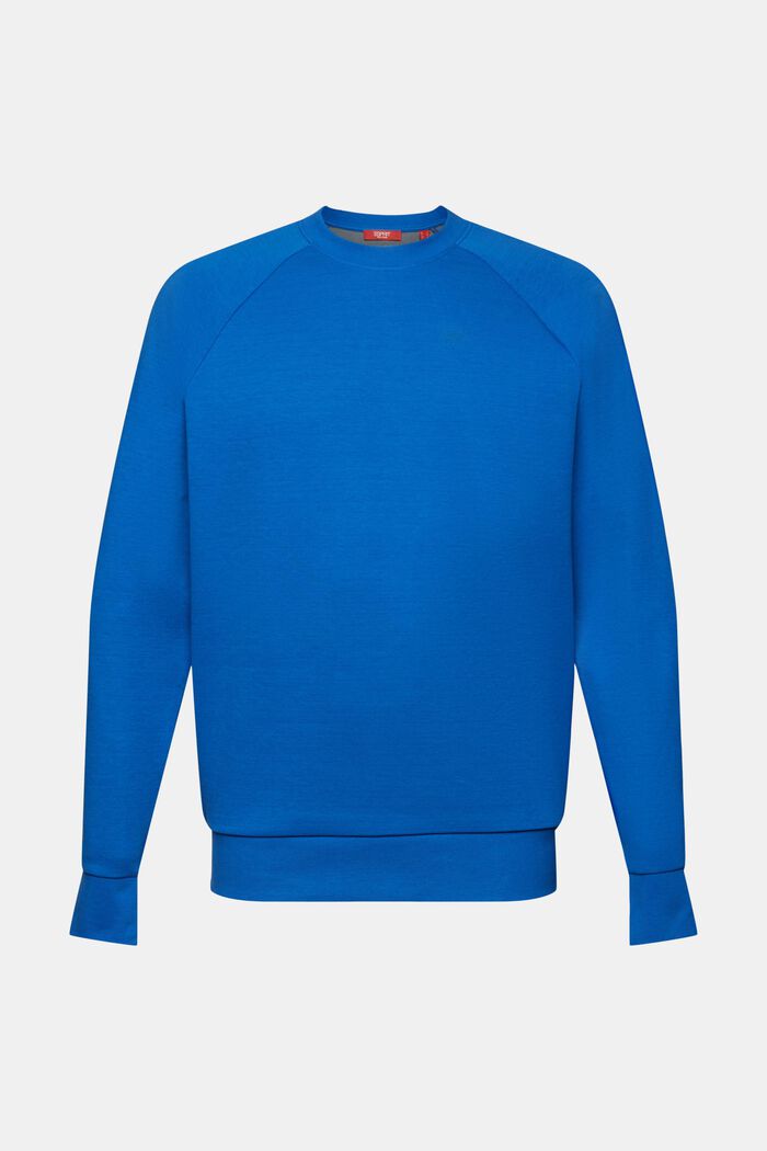 Basis-sweatshirt, bomuldsmiks, BRIGHT BLUE, detail image number 6