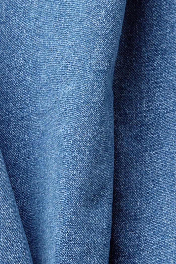 Bootcut jeans med markant bærestykke, BLUE DARK WASHED, detail image number 5