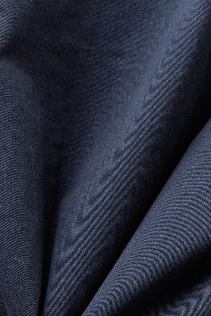 Cropped jakke i bomuldstwill, NAVY, detail image number 5