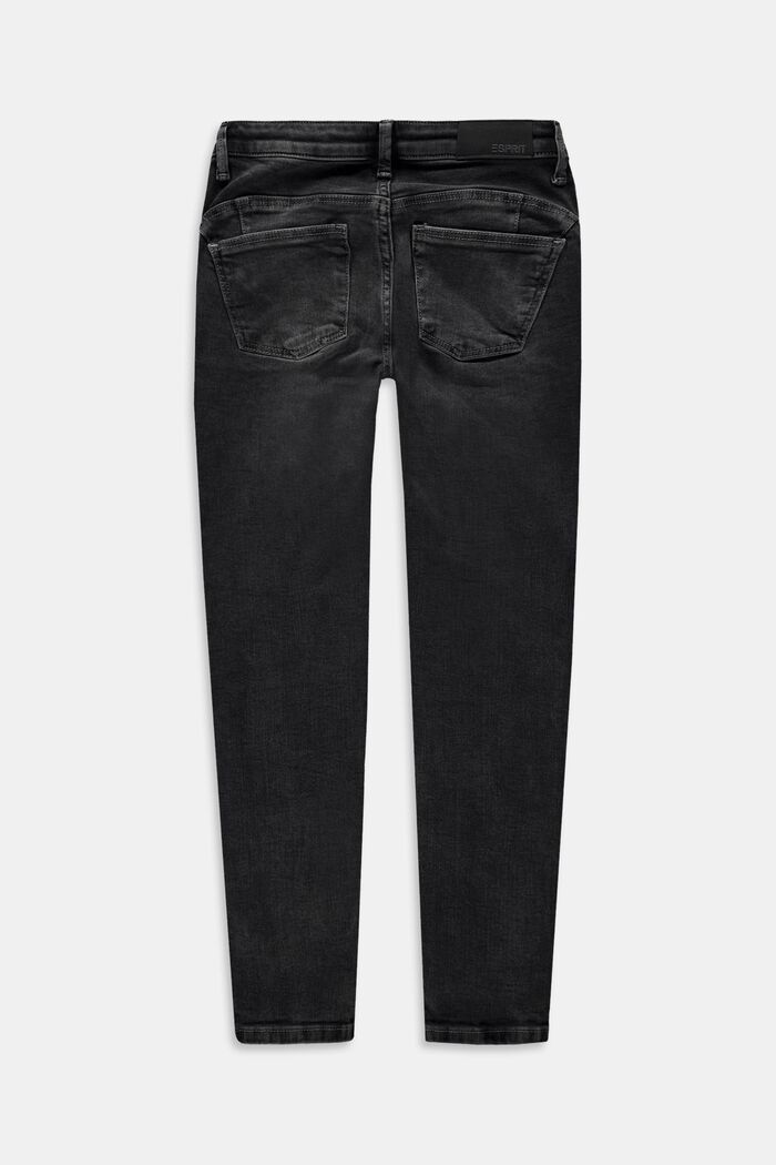 Skinny fit-jeans med justerbar linning, GREY MEDIUM WASHED, detail image number 1