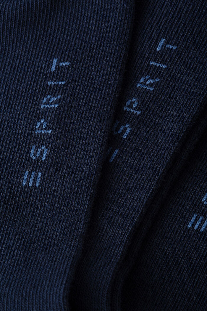 Pakke med 5 par sokker i bomuldsmiks, MARINE, detail image number 1