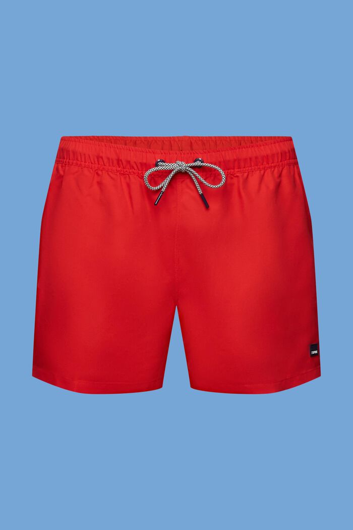 Beach shorts med elastisk linning, ORANGE RED, detail image number 6