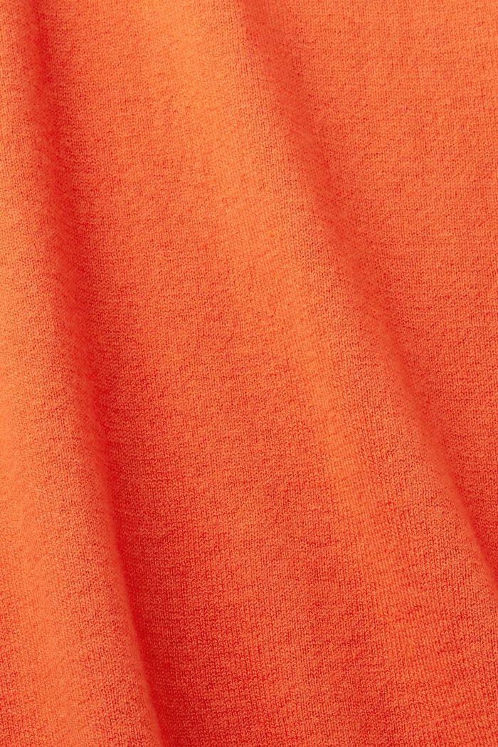Fint vævet pullover, ORANGE RED, detail image number 5