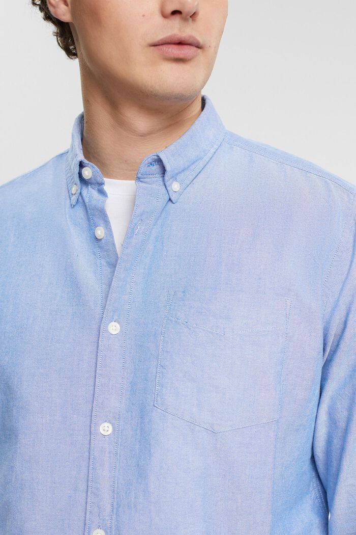 Skjorte med button down-krave, BLUE, detail image number 2